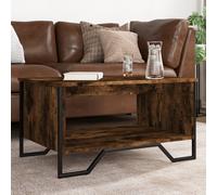 vidaXL Coffee Table Smoked Oak 75x51x40 cm Engineered Wood