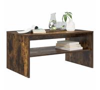 vidaXL Coffee Table Smoked Oak 80 x 50 x 40 cm Engineered Wood, Stylish Coffee Table, Rectangular Design, Durable Living Room Accent, Functional Home Indoor Decorative