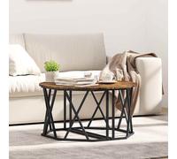 vidaXL Coffee Table Smoked Oak 80 x 80 x 42 cm