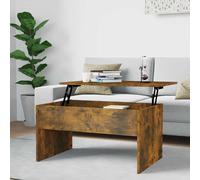 vidaXL Coffee Table Smoked Oak 80x50.5x41.5 cm Engineered Wood