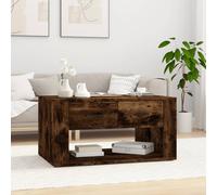 vidaXL Coffee Table Smoked Oak 80x50x40 cm Engineered Wood