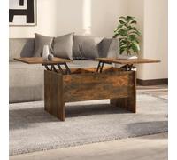vidaXL Coffee Table Smoked Oak 80x50x42.5 cm Engineered Wood