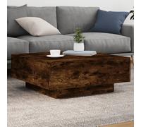 (smoked oak, 80 x 80 x 31 cm) vidaXL Coffee Table Hallway Accent Side Table Sofa End Table Engineered Wood