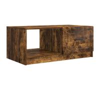 vidaXL Coffee Table Smoked Oak 90 x 50 x 37 cm Engineered Wood
