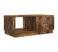 vidaXL Coffee Table Smoked Oak 90 x 50 x 37 cm Engineered Wood