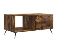 vidaXL Coffee Table Smoked Oak 90 x 50 x 40 cm Engineered Wood