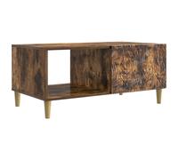 vidaXL Coffee Table Smoked Oak 90 x 50 x 40 cm Engineered Wood