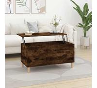 Vidaxl Coffee Table Smoked Oak 90X44.5X45 Cm Engineered Wood