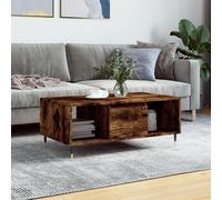 vidaXL Coffee Table Smoked Oak 90x50x36.5 cm Engineered Wood