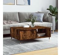 vidaXL Coffee Table Smoked Oak 90x60x35 cm Engineered Wood, Brown