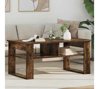 vidaXL Coffee Table Smoked Oak 96 x 54 x 44 cm Engineered Wood