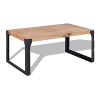 vidaXL Coffee Table Solid Acacia Wood 100x60x45 cm NEW