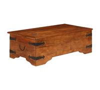 vidaXL Coffee Table Solid Acacia Wood Honey Finish 110x55x35 cm