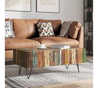 vidaXL Coffee Table Solid Reclaimed Recycled Wood 100x50x38 cm Living Room Home