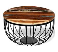 vidaXL Coffee Table Accent Side End Table Stand Furniture Solid Reclaimed Wood