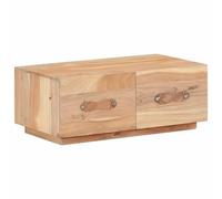 Coffee Table Natural Reclaimed Wood 90x50x35 cm 2 Drawers Handmade patina