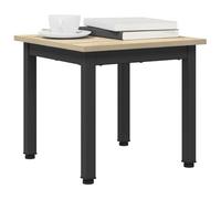 vidaXL Coffee Table Sonoma 40 x 40 x 36 cm Engineered Wood, Living Room Table, Modern Coffee with Metal Frame, Minimalist Accent, Chic Rectangular for Decor