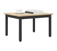 vidaXL Coffee Table Sonoma 60 x 50 x 36 cm Engineered Wood, Living Room Table, Modern Coffee with Metal Frame, Minimalist Accent, Chic Rectangular for Decor