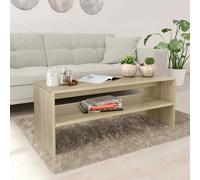 Vidaxl Coffee Table Sonoma Oak 100X40X40 Cm Engineered Wood