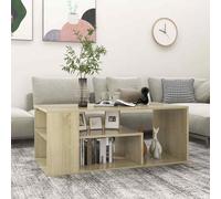 Vidaxl Coffee Table Sonoma Oak 100X50X40 Cm Engineered Wood, Brown
