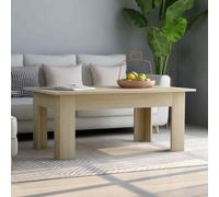 vidaXL Coffee Table Sonoma Oak Engineered Wood Living Room Couch Plant Stand