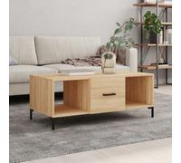 vidaXL Coffee Table Sonoma Oak 102x50x40 cm Engineered Wood, Brown