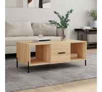 vidaXL Coffee Table Sonoma Oak 102x50x40 cm Engineered Wood