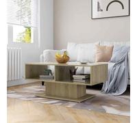 vidaXL Coffee Table Sonoma Oak 103.5x50x44.5 cm Engineered Wood UK HOT