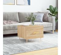 vidaXL Coffee Table Sonoma Oak 50x50x40 cm Engineered Wood
