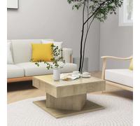 Vidaxl Coffee Table Sonoma Oak 57X57X30 Cm Engineered Wood, Brown