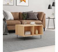 vidaXL Coffee Table Sonoma Oak 60x50x36.5 cm Engineered Wood LSO UK