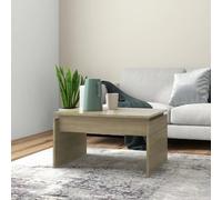 vidaXL Coffee Table Sonoma Oak 68x50x38 cm Engineered Wood