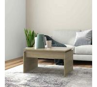 vidaXL Coffee Table Sonoma Oak Chipboard Living Room Couch Side Centre Table