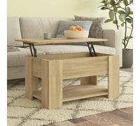 Vidaxl Coffee Table Sonoma Oak 79X49X41 Cm Engineered Wood