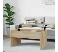 vidaXL Coffee Table Sonoma Oak 80x50.5x41.5 cm Engineered Wood UK