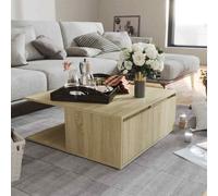 vidaXL Coffee Table Sonoma Oak Engineered Wood Couch Center End Accent Table