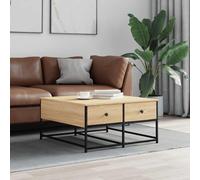 (sonoma oak, 80 x 80 x 40 cm) vidaXL Coffee Table Living Room Tea Side Table Sofa Table Engineered Wood