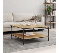 vidaXL Coffee Table Sonoma Oak 80x80x40 cm Engineered Wood