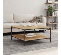 (sonoma oak, 80 x 80 x 40 cm) vidaXL Coffee Table Tea Side Table Sofa Couch Table Brown Oak Engineered Wood