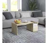 vidaXL Coffee Table Sonoma Oak 90x45x35 cm Engineered Wood