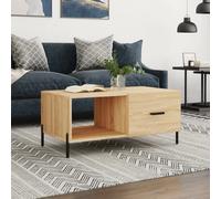 vidaXL Coffee Table Tea Side Table Sofa Couch Table Sonoma Oak Engineered Wood