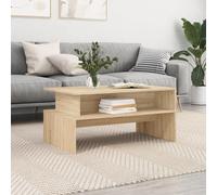 (high gloss white) vidaXL Coffee Table Side Table End Table Sofa Table Brown Oak Engineered Wood