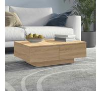 vidaXL Coffee Table Sonoma Oak 90x60x31 cm Engineered Wood UK