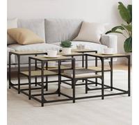 vidaXL Coffee Table Sonoma Oak 91x91x40 cm Engineered Wood