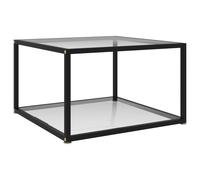 vidaXL Coffee Table Transparent 60x60x35 cm Tempered Glass