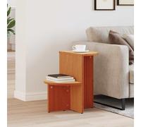 vidaXL Coffee Table Wax Brown 50 x 40 x 50 cm Solid pine wood