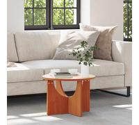 vidaXL Coffee Table Wax Brown 50 x 50 x 35 cm Solid pine wood