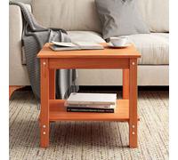 vidaXL Coffee Table Wax brown 50 x 50 x 45 cm Solid pine wood