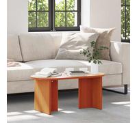 vidaXL Coffee Table Wax brown 80 x 39.5 x 35 cm Solid Pine wood