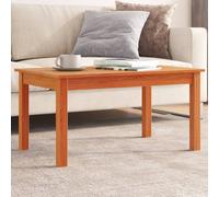 vidaXL Coffee Table Wax Brown 80x50x40 cm Solid Wood Pine